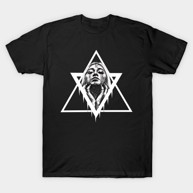 Witch and triangles T-Shirt by MysticMoonVibes